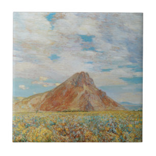 Sand Springs Butte von Childe Hassam, Vintage Art Fliese