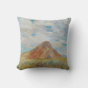 Sand Springs Butte von Childe Hassam, Vintage Art Kissen