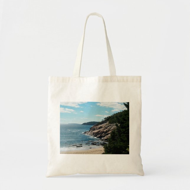 Sand-Strand, Mt.-einsame Insel Tragetasche (Vorne)