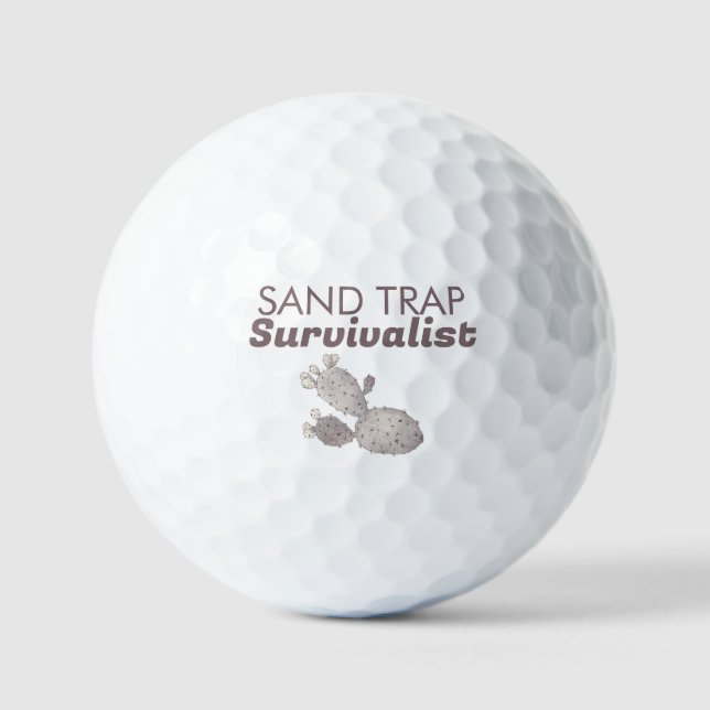 Sand-Trap-Kaktus Golfball (Vorderseite)