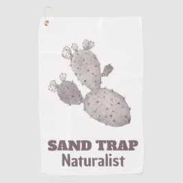 Sand-Trap-Kaktus Golfhandtuch