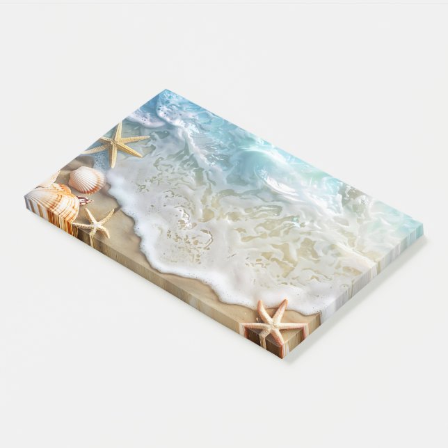Sand und Meer Post-it Klebezettel (angewinkelt)