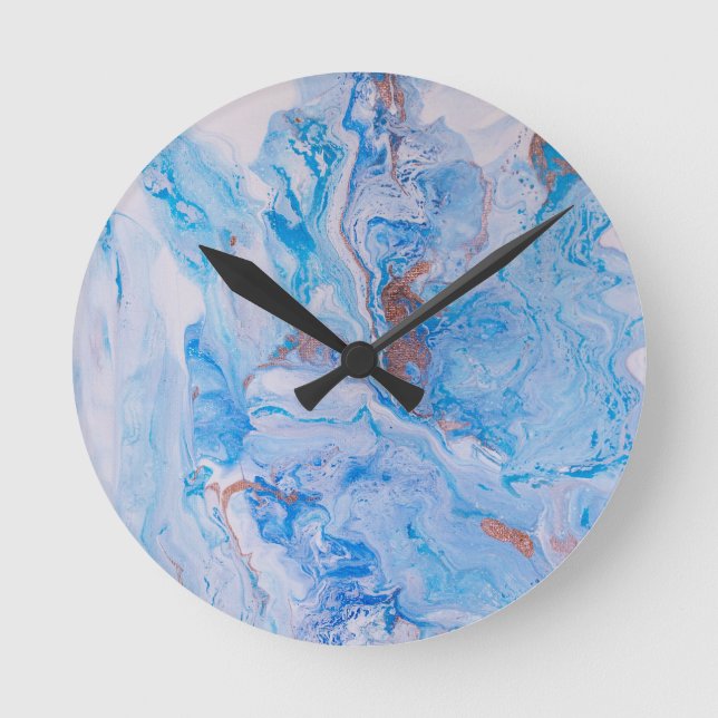 Sand und Meer Runde Wanduhr (Vorderseite)
