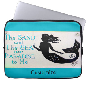 Sand- und Meerjungfrau Laptopschutzhülle