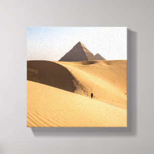 Sand und Pyramiden Leinwanddruck