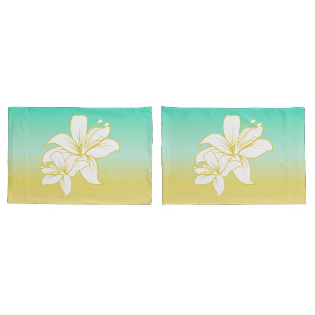 Sand-und Seefarbe Ombre Kissenbezug (Rückseite-Set)