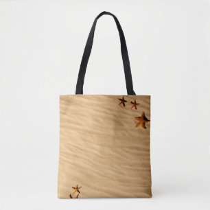 Sand und Sterne auf einer Totttasche