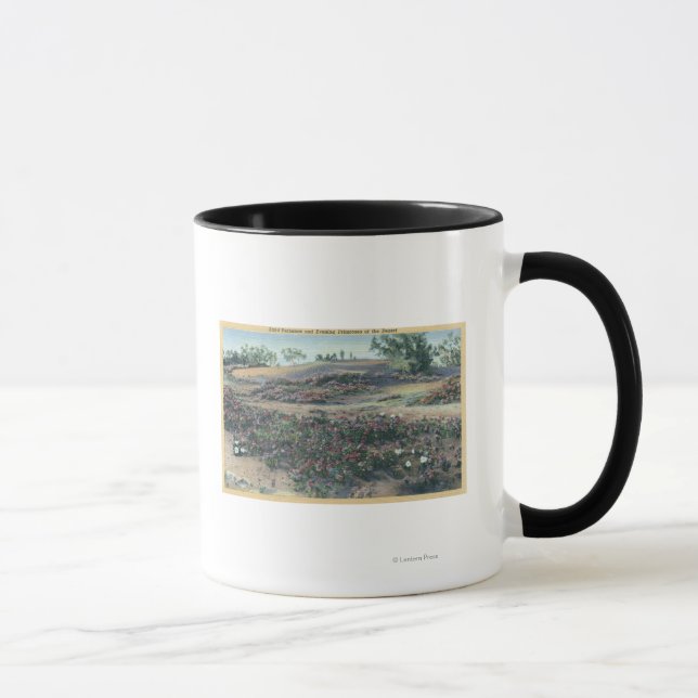 Sand Verbenas und Wüste Abend Primroses Tasse (Rechts)