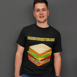 Sand, welcher Time Food die Coolen Mens-Grafik lie T-Shirt
