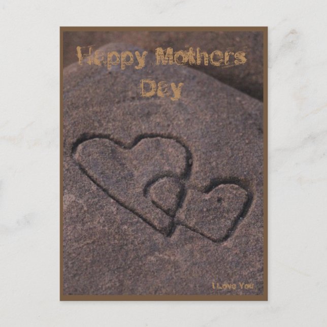 Sand Writen Liebe Postkarte (Vorderseite)