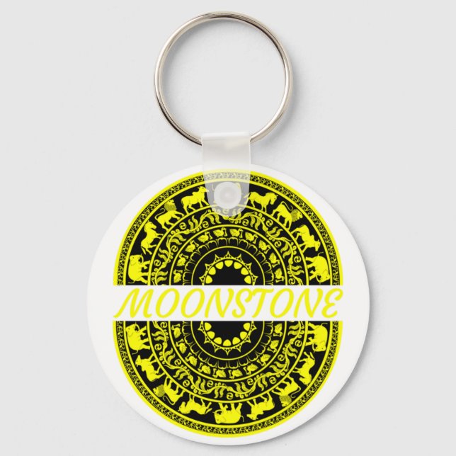 Sandakada pahana - Sri Lanka - Traditioneller Mond Schlüsselanhänger (Vorderseite)