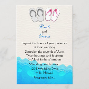 Sandalen zum Hochzeitsauftakt Einladung