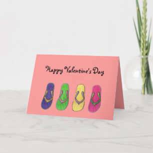 Sandals Valentine Card Feiertagskarte