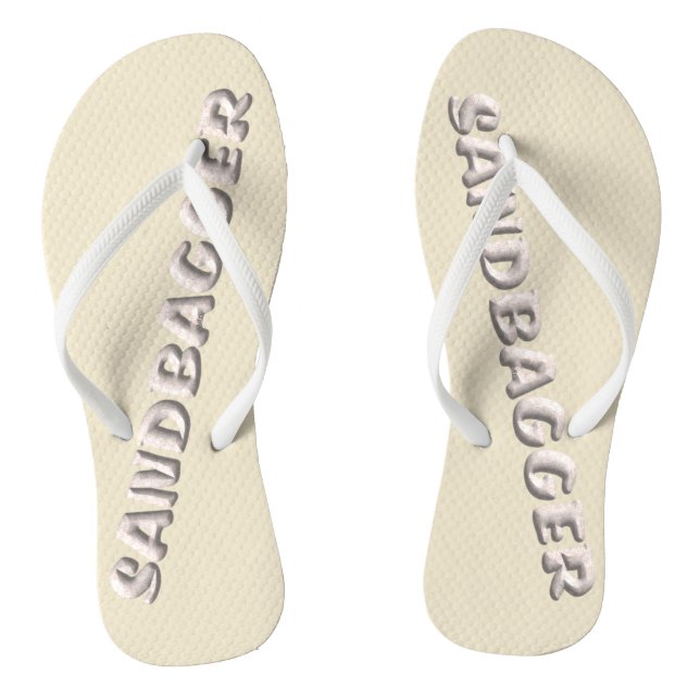 Sandbagger-Creme-Flops Flip Flops (Fußbett)