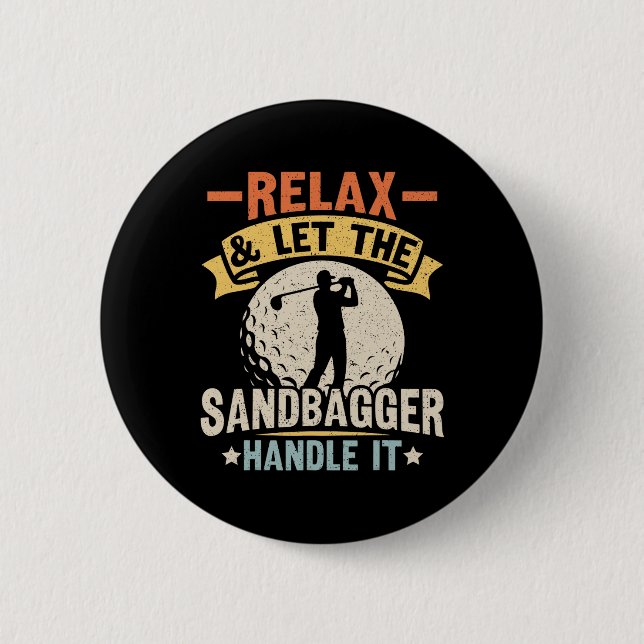 Sandbagger Golf Sandbagger Button (Vorderseite)