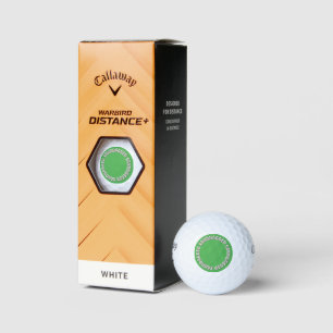 Sandbagger grün Callaway Warbird Golfbälle 3er Pac