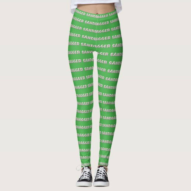 Sandbagger grüne Leggings (Vorderseite)