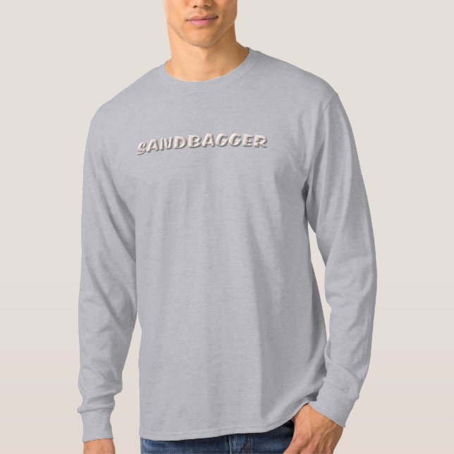 Sandbagger Herren Langarmshirt grau T-Shirt (Vorderseite)