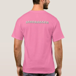 Sandbagger Herren pinkes T-Shirt Rücken