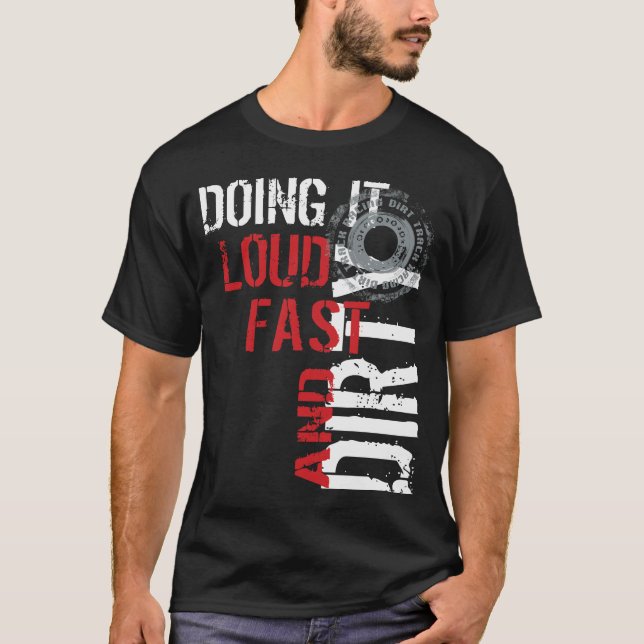 Sandbahn, die Kleid läuft T-Shirt (Vorderseite)