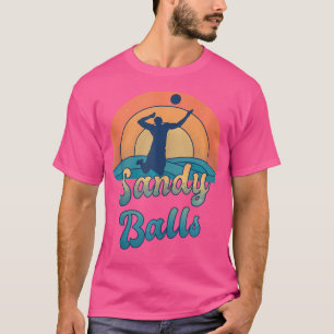 Sandbälle für einen Beach Volleyball-Spieler T-Shirt