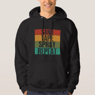 Sandbandspray Wiederholen Auto-Karosserieanstrich Hoodie