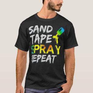 Sandbandspray Wiederholung des Auto Painter Car T-Shirt
