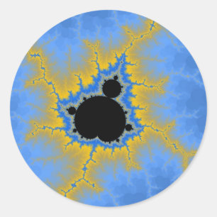 Sandbank-Aufkleber Runder Aufkleber