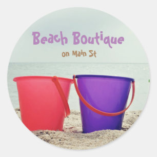 Sandbänke im Sand Custom Runder Aufkleber