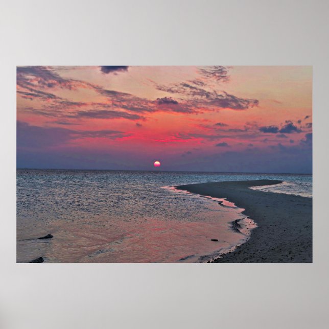 Sandbar Sunset Poster (Vorne)