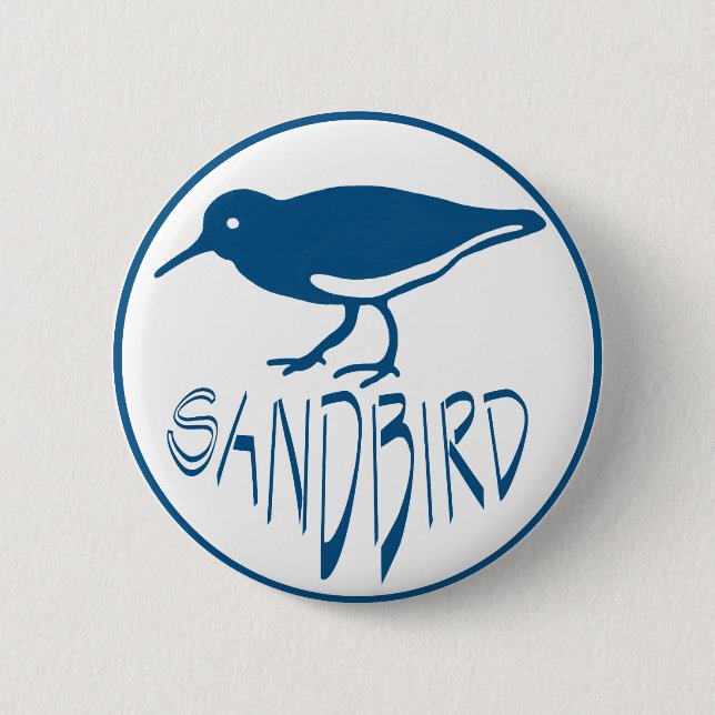 Sandbird Button (Vorderseite)