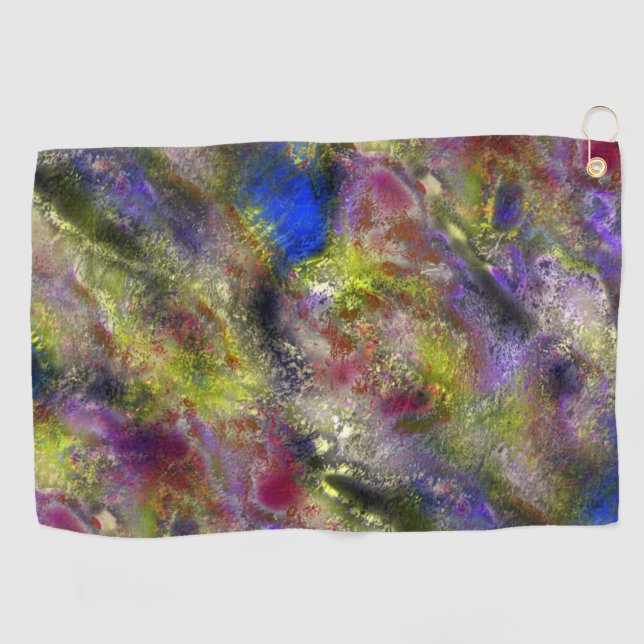 Sandblasted-gelb-rote Farbe auf Baumwolle Golfhandtuch (Horizontal)