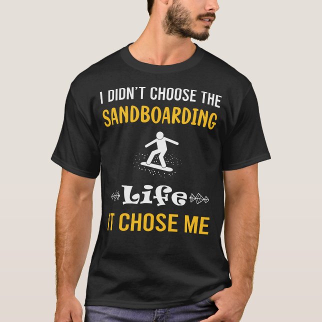 Sandboard Sandboarder Sand Dune T-Shirt (Vorderseite)