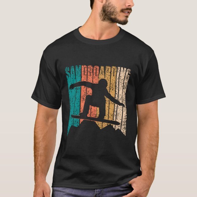 Sandboard Sandboarder Sand T-Shirt (Vorderseite)