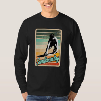 Sandboarding Fun Sport Vintage Sunset Retro T-Shirt