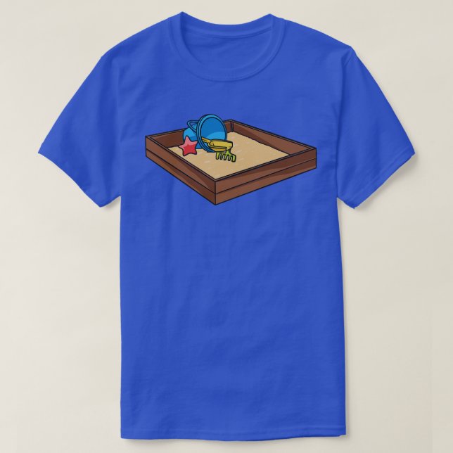 Sandbox und Spielzeug Sandpit Sand T-Shirt (Design vorne)