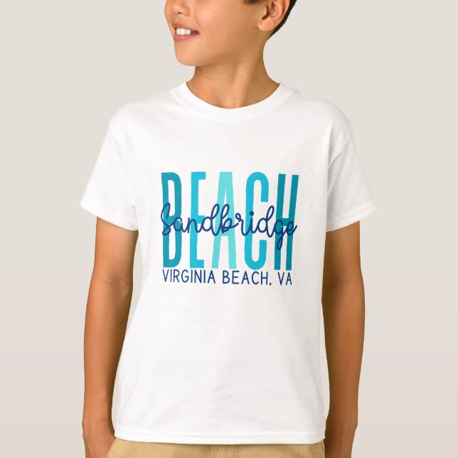 Sandbridge Beach Virginia Beach VA (Ocean) T-Shirt (Vorderseite)