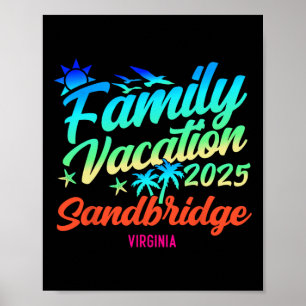 Sandbridge Beach Virginia Familienurlaub Matching Poster