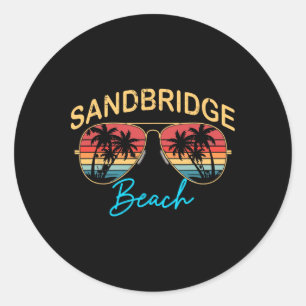 Sandbridge Beach Virginia Männer Frauen Souvenir S Runder Aufkleber