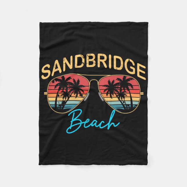 Sandbridge Beach Virginia Men Women Souvenir Surfb Fleecedecke (Vorderseite)