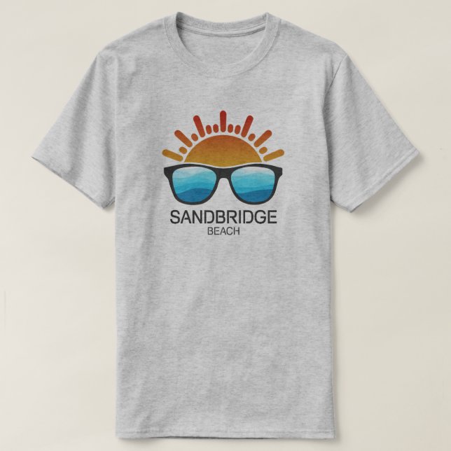 Sandbridge Beach Virginia Sonnenbrille T-Shirt (Design vorne)