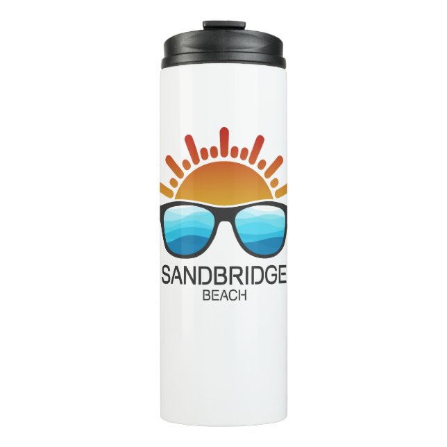 Sandbridge Beach Virginia Sonnenbrille Thermosbecher (Vorderseite)