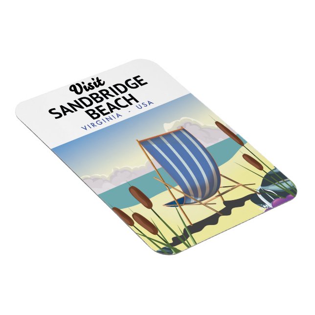 Sandbridge Beach Virginia USA, Magnet (Rechte Seite)