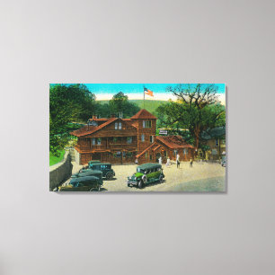 Sandburgs Gipfel-Hotel auf Ridge-Weg Leinwanddruck