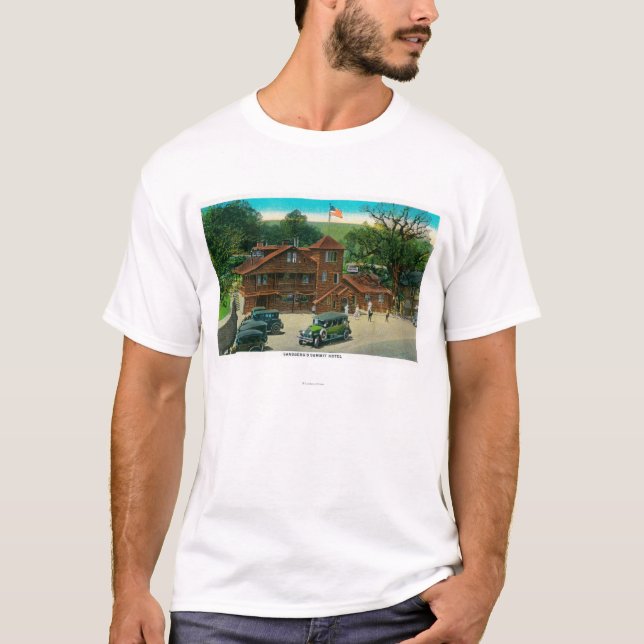 Sandburgs Gipfel-Hotel auf Ridge-Weg T-Shirt (Vorderseite)