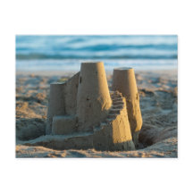 Sandcastle am Strand Niedlicher Fun Nautical Summe