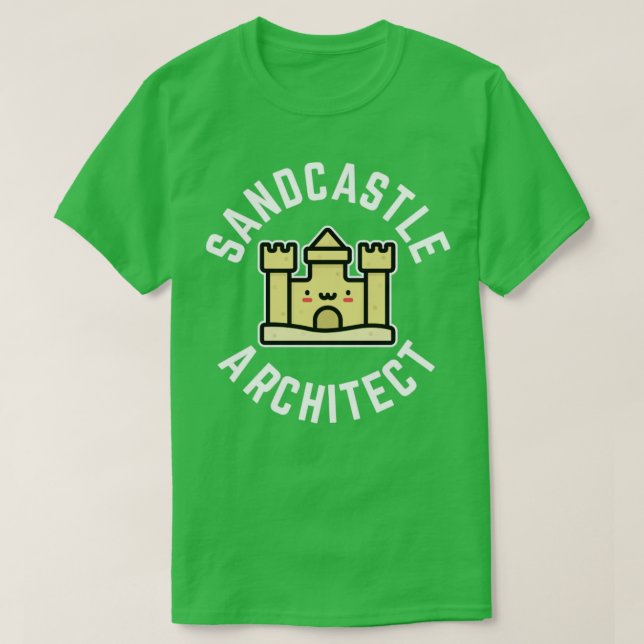 Sandcastle Architect Kids design1 T-Shirt (Design vorne)