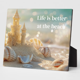 Sandcastle Plaque Fotoplatte