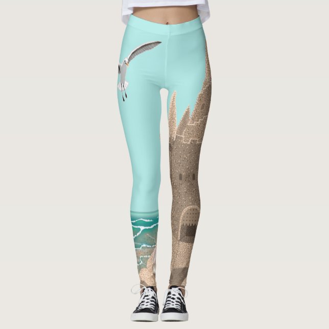 Sandcastle-Seemöwe-Leggings Leggings (Vorderseite)