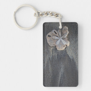 Sanddollar auf Sand Schlüsselanhänger